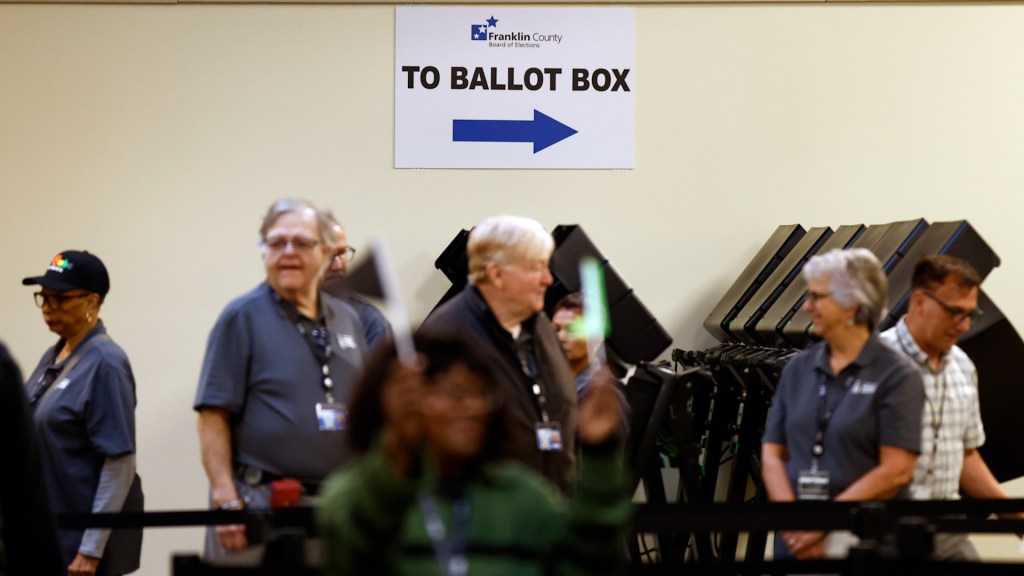 Battleground states’ polling hours and how long it might take to get results